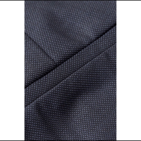 Topman Skinny Fit Navy Wool Blend Pants - Picture 3 of 8